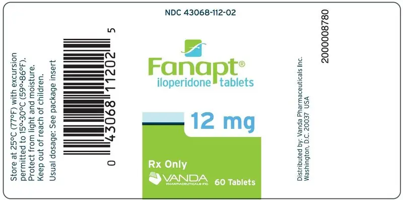 PRINCIPAL DISPLAY PANEL - 12mg Label