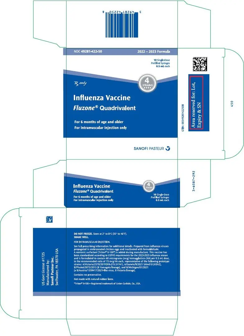 PRINCIPAL DISPLAY PANEL - 0.5 mL Syringe Package - 49281-422-50