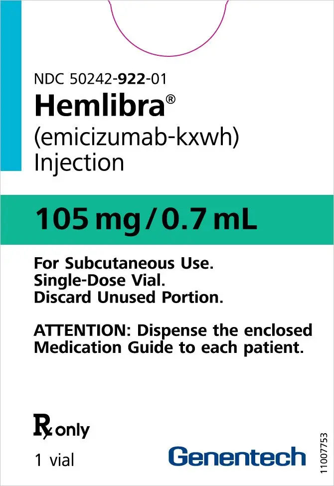 PRINCIPAL DISPLAY PANEL - 105 mg Vial Carton