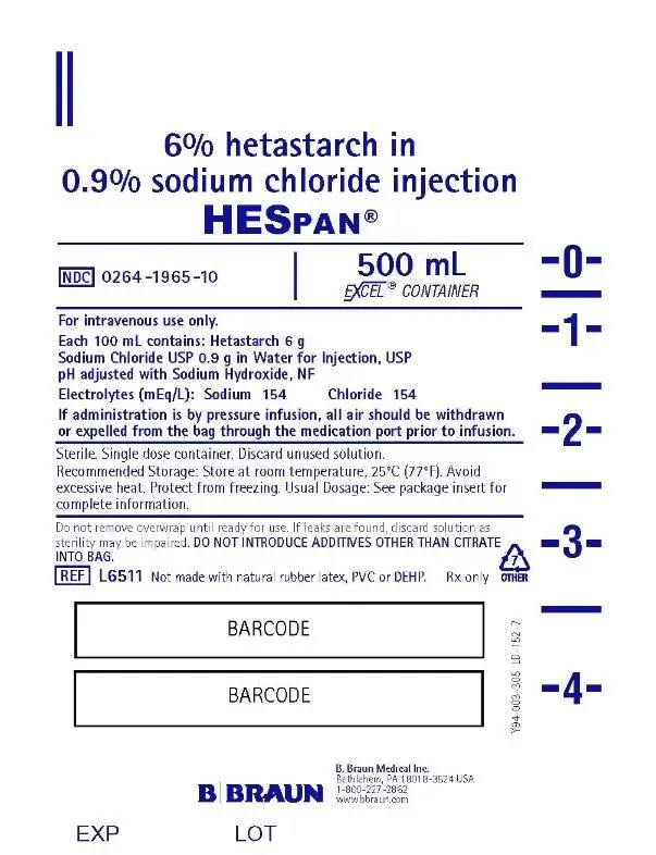 500 mL Container Label L6511