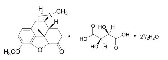 hydrocodone-bitartrate-structure