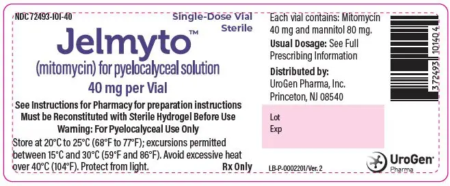 PRINCIPAL DISPLAY PANEL - 40 mg Vial Label