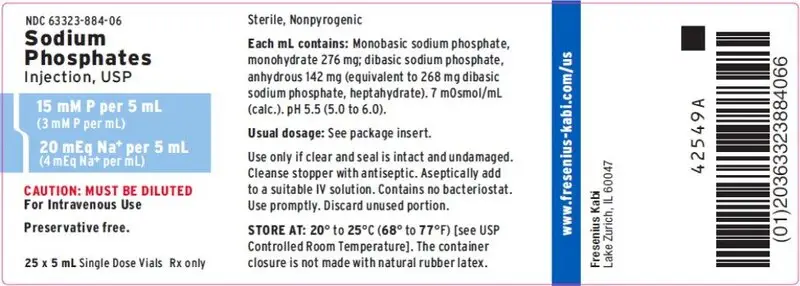 PACKAGE LABEL - PRINCIPAL DISPLAY – Sodium Phosphates Injection, USP 5 mL Tray Label
