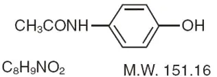 Acetaminophen chemical structure