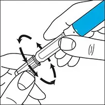 filled syringe