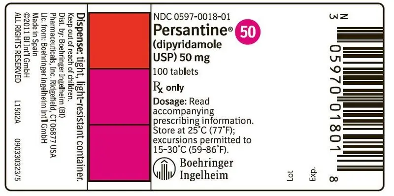 Persantine (dipyridamole usp) Tablets