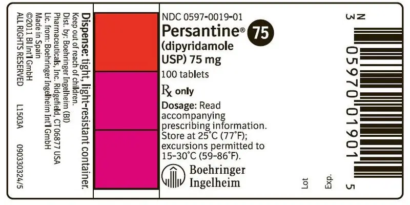 Persantine (dipyridamole usp) Tablets