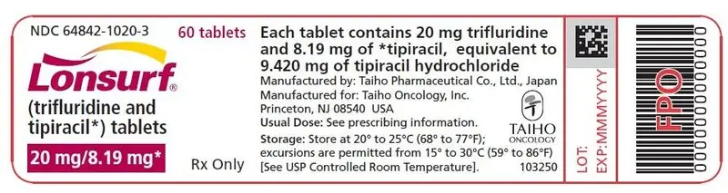 20 mg Tablet 60-count Bottle