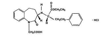 Benazepril hydrochloride chemical structure 