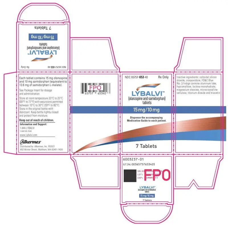 Principal Display Panel - 15 mg/10 mg 7 Tablets Carton Label
