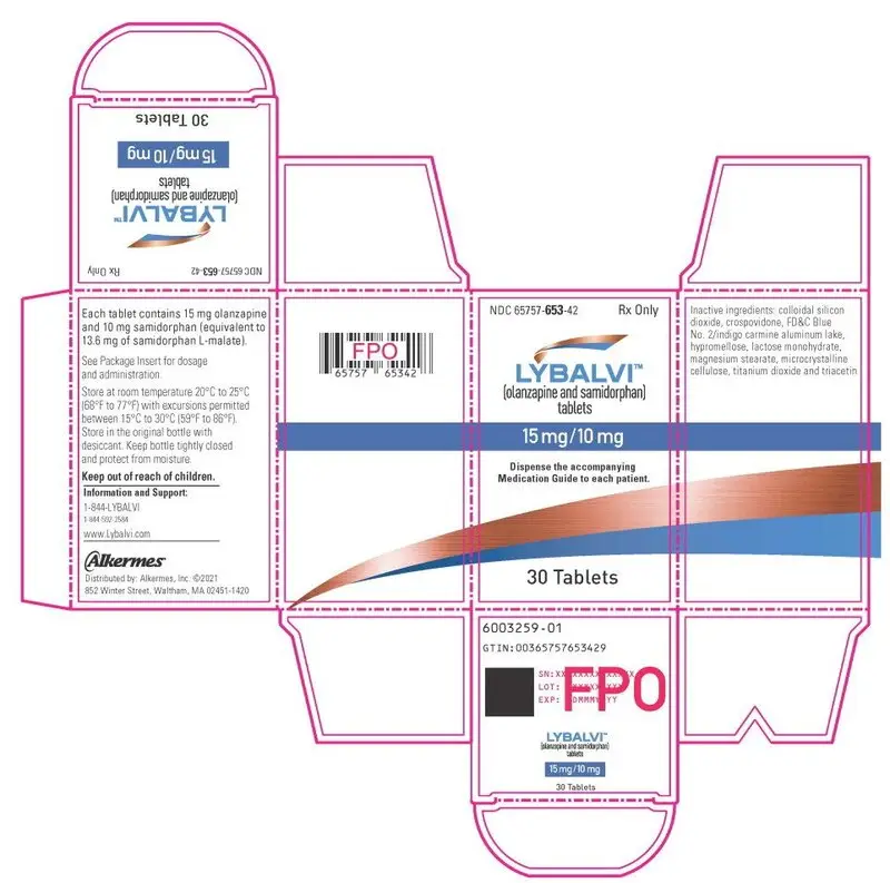 Principal Display Panel - 15 mg/10 mg 30 Tablets Carton Label
