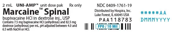 PRINCIPAL DISPLAY PANEL - 2 mL Ampule Unit Dose Pak Label