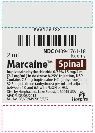 PRINCIPAL DISPLAY PANEL - 2 mL Ampule Label - 1761-18