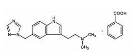 image of rizatriptan benzoate Chemical Structure