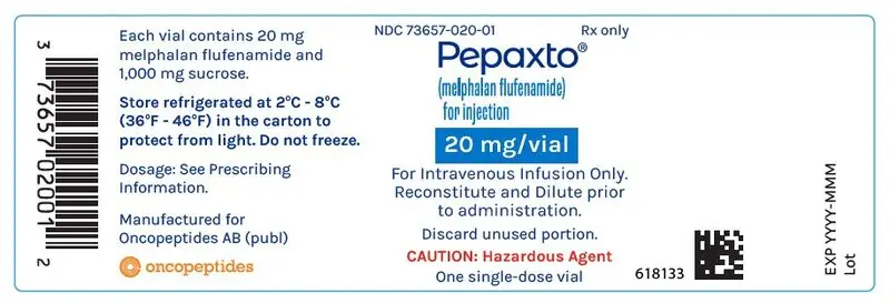 PRINCIPAL DISPLAY PANEL - 20 mg Vial Label