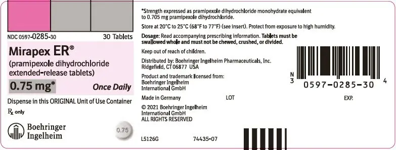 PRINCIPAL DISPLAY PANEL - 0.75 mg Tablet Bottle Label