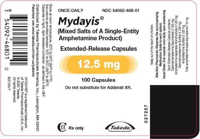 PRINCIPAL DISPLAY PANEL - 12.5 mg Capsule Bottle Label