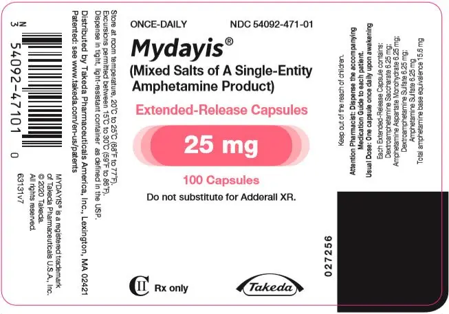 PRINCIPAL DISPLAY PANEL - 25 mg Capsule Bottle Label