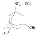 The following structural formula for NAMENDA XR (memantine hydrochloride) is an orally active NMDA receptor antagonist. The chemical name for memantine hydrochloride is 1-amino-3,5-dimethyladamantane hydrochloride.