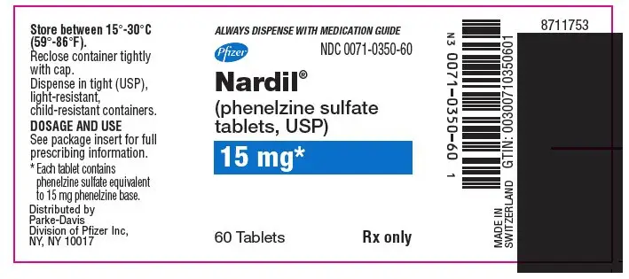 PRINCIPAL DISPLAY PANEL - 15 mg Tablet Bottle Label