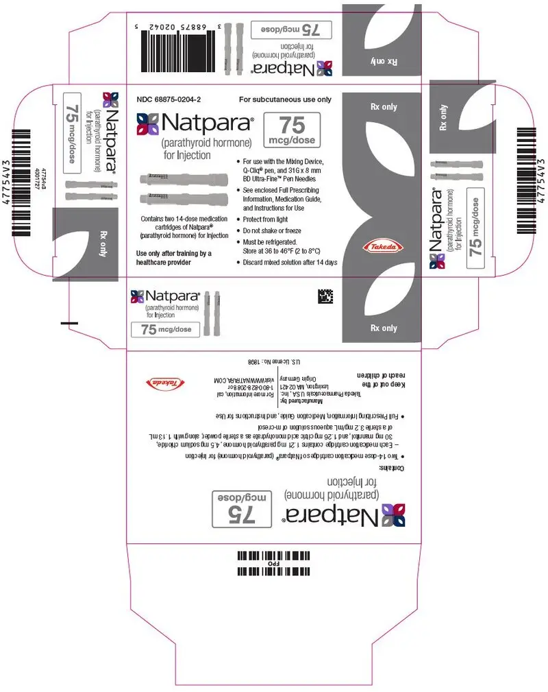 PRINCIPAL DISPLAY PANEL - 75 mcg Cartridge Carton