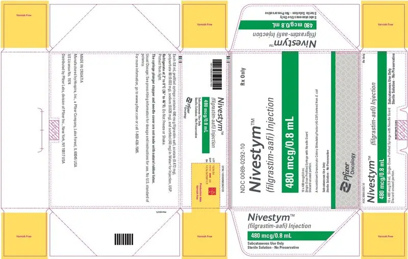 PRINCIPAL DISPLAY PANEL - 0.8 mL Syringe Carton - NDC 0069-0292-10