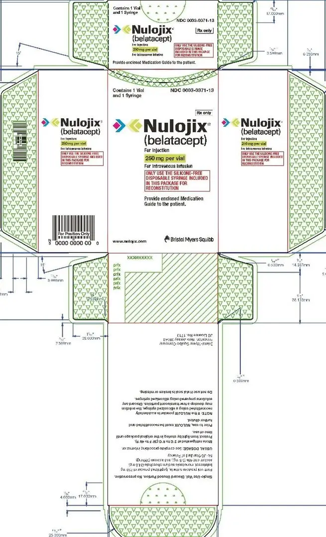 Nulojix 250 mg per vial Carton