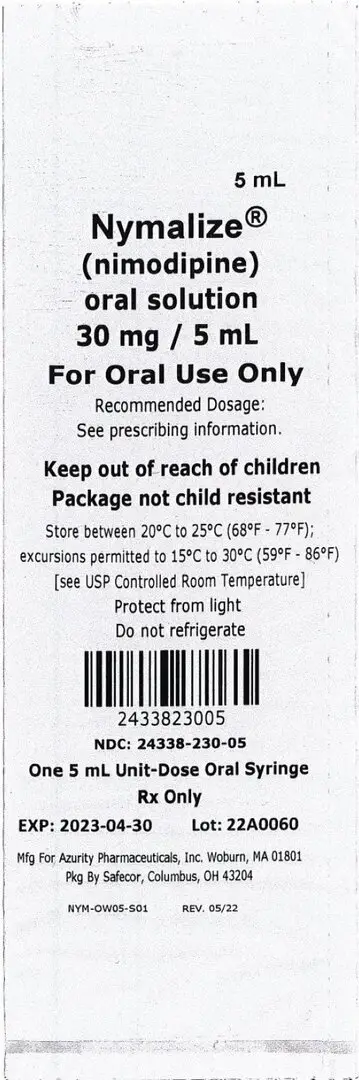 PRINCIPAL DISPLAY PANEL - 5 mL Syringe Package