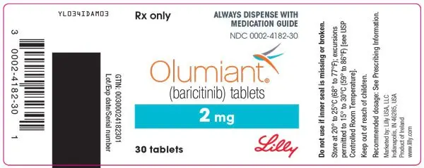 PACKAGE LABEL – OLUMIANT 2 mg 30ct Bottle
