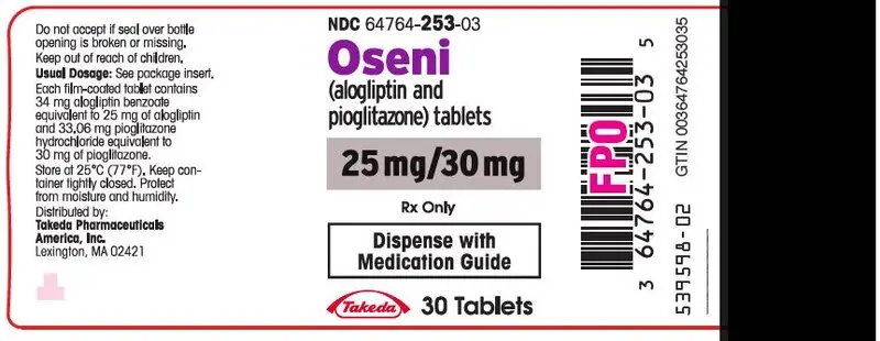 PRINCIPAL DISPLAY PANEL - 25 mg/30 mg Tablet Bottle Label