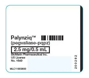 2.5 mg Syringe Label