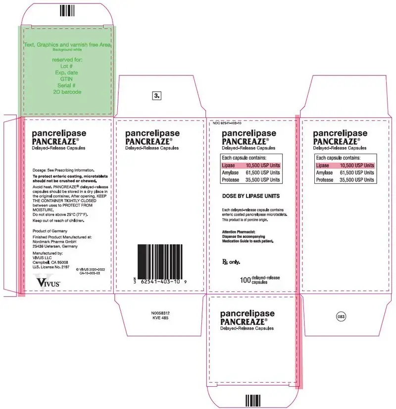 PRINCIPAL DISPLAY PANEL - 100 Capsule Bottle Carton - NDC 62541-403-10