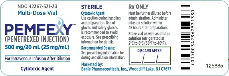 25mg/mL Vial Label