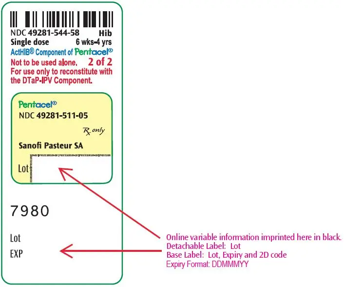 PRINCIPAL DISPLAY PANEL - 0.5 mL Vial Label - 544