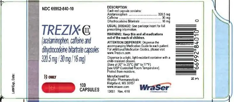 Trezix 100 Count Label