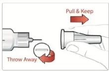 Figure G - 120mcg pull off outer needle