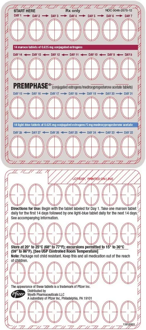 Principal Display Panel - 28 Tablet 0.625 mg / 5 mg Blister Pack