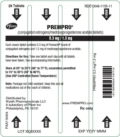 Principal Display Panel - 0.3 mg / 1.5 mg Blister Card