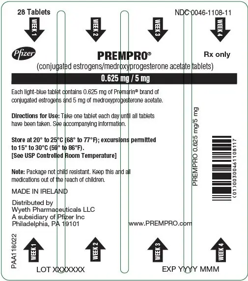 Principal Display Panel - 0.625 mg / 5 mg Tablet Blister Card