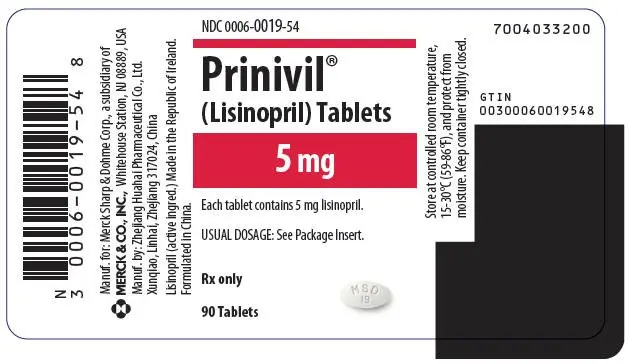 PRINCIPAL DISPLAY PANEL - 5 mg Tablet Bottle Label