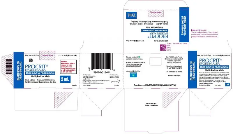 Principal Display Panel - 20,000 Units/2 mL Vial Carton