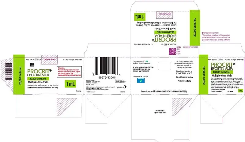 Principal Display Panel - 20,000 Unit Vial Carton