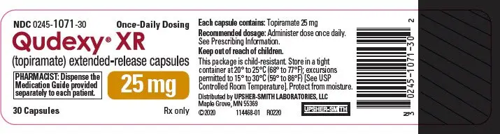 PRINCIPAL DISPLAY PANEL - 25 mg Capsule Bottle Label