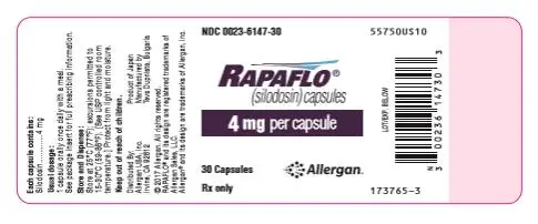 NDC 0023-6147-30
RAPAFLO
4 mg per capsule
30 Capsules
Rx Only
