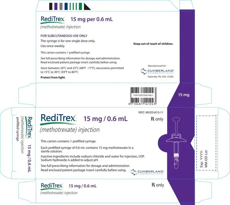 Principal Display Panel – 15 mg/0.6 mL Carton Label
