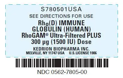 PRINCIPAL DISPLAY PANEL - 300 μg Syringe Label