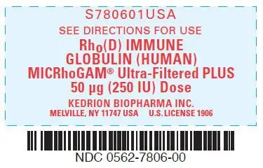 PRINCIPAL DISPLAY PANEL - 50 μg Syringe Label