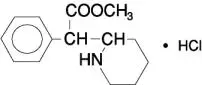 Ritalin LA structural formula.