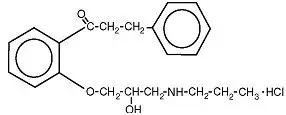 propafenone hydrochloride chemical structure