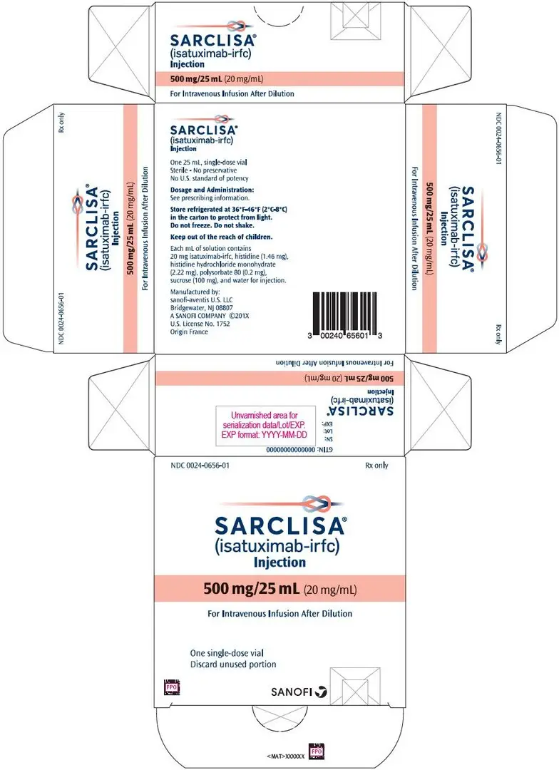 PRINCIPAL DISPLAY PANEL - 500 mg/25 mL Vial Carton